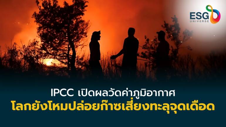 IPCC เปิดผลวัดค่าภูมิอากาศโลก ยังโหมปล่อยคาร์บอนโอกาสทะลุจุดเดือด